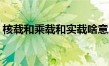 核载和乘载和实载啥意思(核载和乘载的区别)