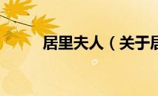 居里夫人（关于居里夫人的介绍）