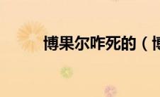 博果尔咋死的（博果尔怎么死的）