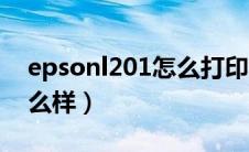 epsonl201怎么打印不出来（epsonl201怎么样）