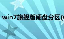 win7旗舰版硬盘分区(win7旗舰版英文名称)