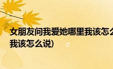 女朋友问我爱她哪里我该怎么说(女朋友问我我喜欢她哪里 我该怎么说)