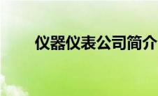 仪器仪表公司简介（共立仪器简介）