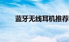蓝牙无线耳机推荐（蓝牙无线耳机）
