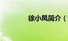 徐小凤简介（李雯珺简介）