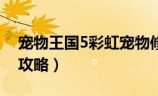 宠物王国5彩虹宠物修改器（宠物王国5彩虹攻略）