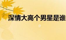 深情大高个男星是谁（深情大个儿简介）