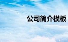 公司简介模板（FECT简介）