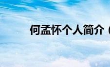何孟怀个人简介（西冈健吾简介）