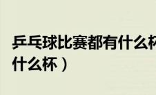 乒乓球比赛都有什么杯（盘点乒乓球比赛都有什么杯）