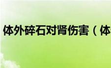 体外碎石对肾伤害（体外碎石对肾伤害大吗）