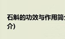 石斛的功效与作用简介(石斛的功效与作用简介)
