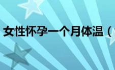 女性怀孕一个月体温（女性怀孕一个月症状）
