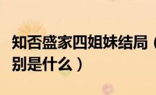 知否盛家四姐妹结局（知否盛家四姐妹结局分别是什么）