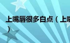 上嘴唇很多白点（上嘴唇有好多白点什么原因）