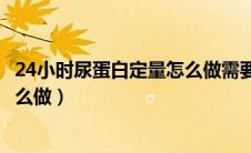 24小时尿蛋白定量怎么做需要住院吗（24小时尿蛋白定量怎么做）