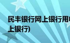 民丰银行网上银行用电脑转备注(民丰银行网上银行)