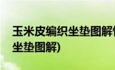 玉米皮编织坐垫图解慢动作视频(玉米皮编织坐垫图解)