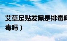 艾草足贴发黑是排毒吗（艾草足贴变黑真的排毒吗）