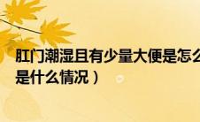 肛门潮湿且有少量大便是怎么回事（肛门潮湿有大便分泌物是什么情况）