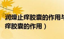 润燥止痒胶囊的作用与功效药效多久（润燥止痒胶囊的作用）