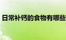 日常补钙的食物有哪些（补钙的食物有哪些）