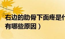 右边的肋骨下面疼是什么原因（右肋骨下面疼有哪些原因）