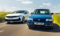 2023 Vauxhall Astra GSe 与 1994 Vauxhall Astra GSi的对比