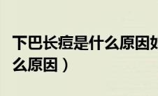 下巴长痘是什么原因如何调理（下巴长痘是什么原因）