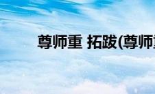尊师重 拓跋(尊师重捣by拓跋狗剩)