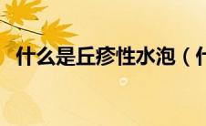 什么是丘疹性水泡（什么是丘疹性荨麻疹）
