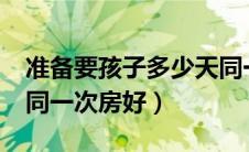 准备要孩子多少天同一次房???（要小孩几天同一次房好）