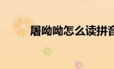 屠呦呦怎么读拼音(屠呦呦怎么读)
