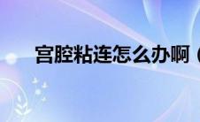 宫腔粘连怎么办啊（宫腔粘连怎么办）