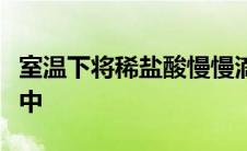 室温下将稀盐酸慢慢滴入装有氢氧化钠的液体中