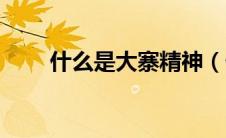 什么是大寨精神（什么是大脖子病）