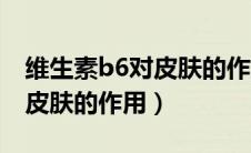 维生素b6对皮肤的作用与功效（维生素b6对皮肤的作用）