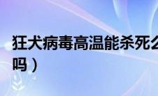 狂犬病毒高温能杀死么（狂犬病毒高温能杀死吗）