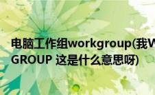 电脑工作组workgroup(我WIN7系统上的工作组是WORKGROUP 这是什么意思呀)