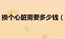 换个心脏需要多少钱（换一颗心脏要多少钱）