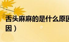 舌头麻麻的是什么原因（舌头麻麻的是什么原因）