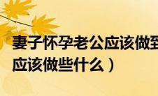 妻子怀孕老公应该做到哪些（老婆怀孕了老公应该做些什么）