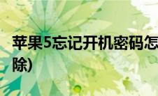 苹果5忘记开机密码怎么解除(开机密码怎么解除)