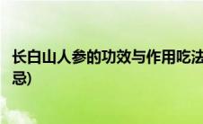 长白山人参的功效与作用吃法(长白山人参的功效与作用及禁忌)