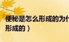 便秘是怎么形成的为什么会便秘（便秘是怎么形成的）