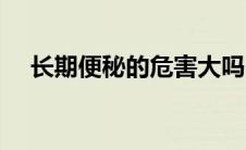 长期便秘的危害大吗（长期便秘的危害）