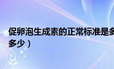 促卵泡生成素的正常标准是多少（促卵泡生成素的正常值是多少）