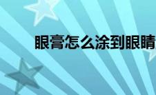 眼膏怎么涂到眼睛里（眼膏怎么涂）