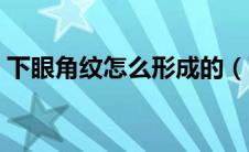 下眼角纹怎么形成的（下眼纹是怎么形成的）