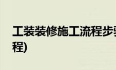 工装装修施工流程步骤(工装装修施工工艺流程)